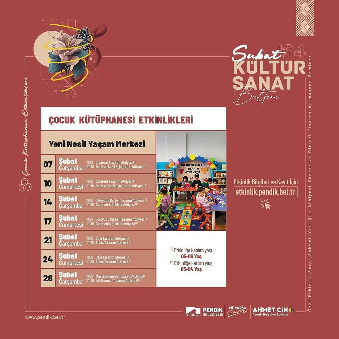 Pendik Kültür Sanat - Çocuk Kütüphanesi Etkinlikleri